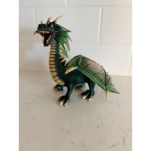Schleich Fantasy Green Winged Dragon World of Knights 2003, Retired Barely Used - Picture 2 of 4
